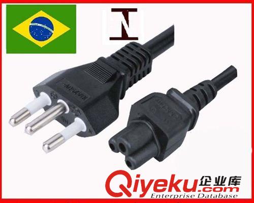 巴西电源线插头 电源线厂家直销巴西电源线插头 UC巴西电源线插头