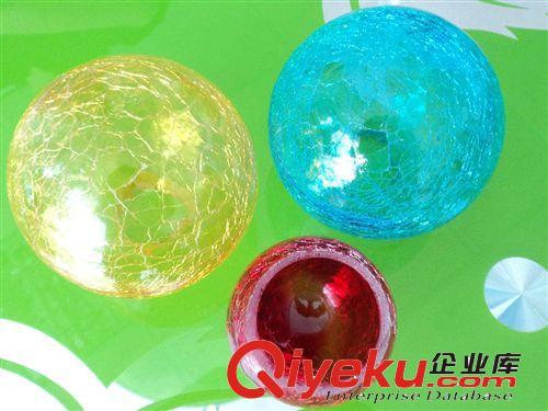 彩色玻璃炸水球,Ф60玻璃裂纹球