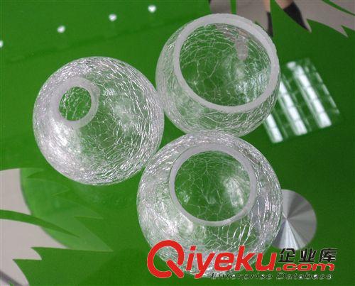 太阳能灯玻璃炸水球灯罩,Ф60玻璃裂纹球灯罩