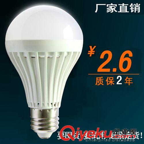 厂家直销 LED球泡灯 3W塑料球泡灯 E27白光节能灯泡 批发