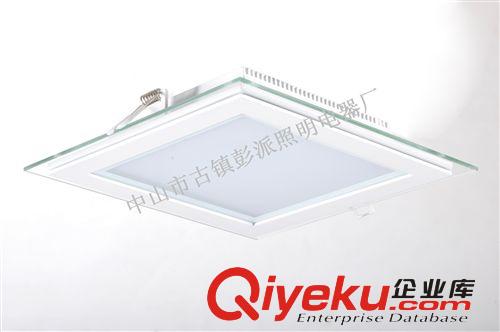 供应方形玻璃面板灯 超薄LED面板灯 超亮集成吊顶LED平板灯