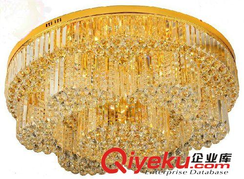 烈风  厂价直销  新款黄色水晶灯  吸顶灯 客厅卧室灯具LF8266-1