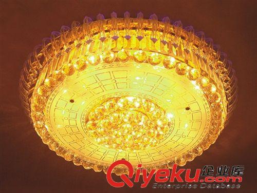 厂价直销黄色水晶灯吸顶灯卧室客厅灯饰灯具LF8805