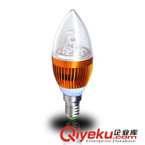 【企业集采】  led蜡烛灯 led灯泡 水晶蜡烛灯光源 3W 尖泡 拉尾