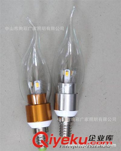 led蜡烛灯 led照明 1w蜡烛灯 1w  水晶灯 暖光 白光 LZD-0001