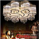 自然创意简约新中式LED家装酒店客厅卧室餐厅祥云水晶灯吸顶灯具