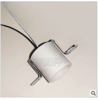 E27螺口带支架耐高温陶瓷灯头灯座 平板灯灯具配件