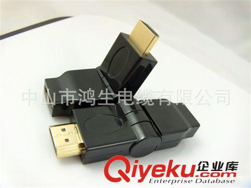 鸿生电缆供应HDMI转接头，MINI HDMI M/F，90度旋转型原始图片3