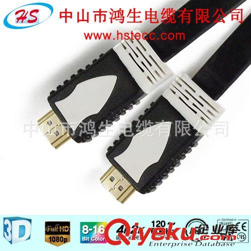 供HDMI平扁线，HDMI 1.4版支持以太网，3D高清连接线 2M批发