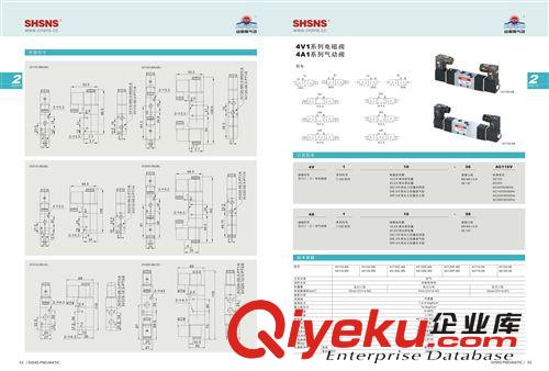 SHSNS山耐斯4A120-06 两位五通 气控阀 气动阀 换向阀