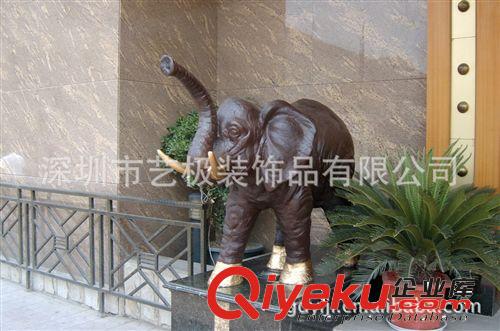 树脂动物雕塑工艺品大象雕塑酒店大门雕塑配饰家居软装雕塑艺术品