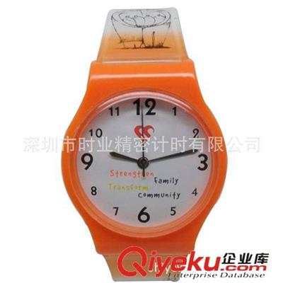 厂家供应PVC材质塑胶表 广告促销手表