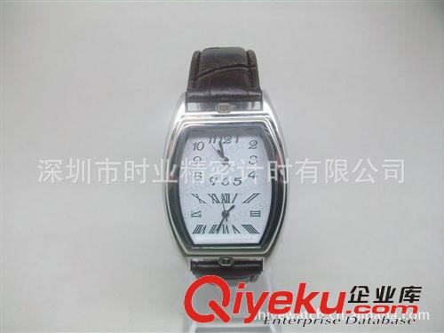 厂家供应双机芯手表 双时间石英手表 酒桶型腕表