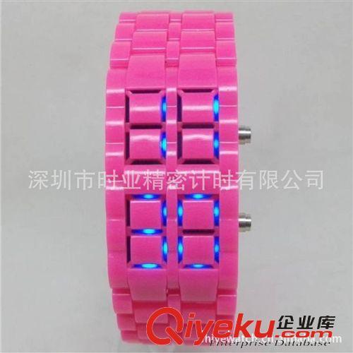 供应塑胶熔岩手表 LED手表 13种颜色供选