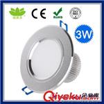 爆款低价批发 3WLED筒灯 2.5寸LED筒灯 砂银筒灯 LED Downlight