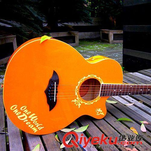 zp苹果牌英文系列38寸民谣吉他guitar乐器可爱吉它STD-38D批发
