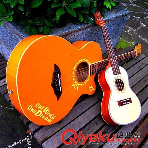 zp苹果牌英文系列38寸民谣吉他guitar乐器可爱吉它STD-38D批发