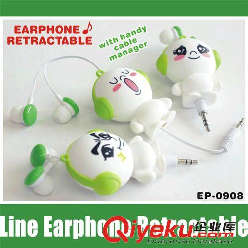 厂家直销 台湾日韩东南亚火爆LINE连线造型伸缩耳机 入耳式耳机