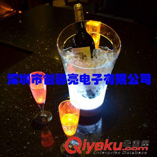 供应 LED发光可供选择 遥控变色 酒吧展会促销冰桶 透明冰桶