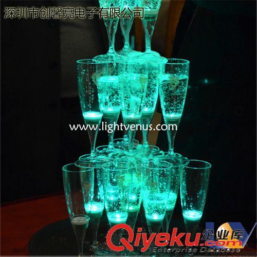 专业生产 LED发光 yz塑料变色杯 红酒杯