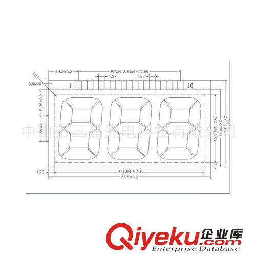 中山品牌厂家  包邮  供应3个8字LCD液晶显示屏