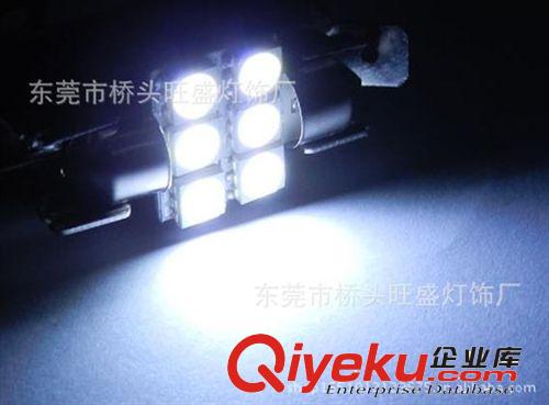 供应 31MM 6SMD 5050SMD LED汽车灯双尖/阅读灯/牌照灯/车顶灯