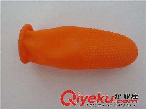 橙色麻点防滑指套 一次性乳胶 耐磨加厚 劳保工业批发手指套