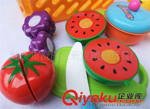 益智玩具塑料 可切仿真疏菜 水果篮 切切乐水果 过家家玩具 68871