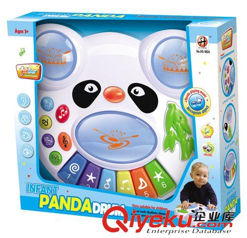 启智熊猫拍拍鼓 儿童益智玩具 婴儿音乐电子鼓 婴儿鼓 儿童乐器