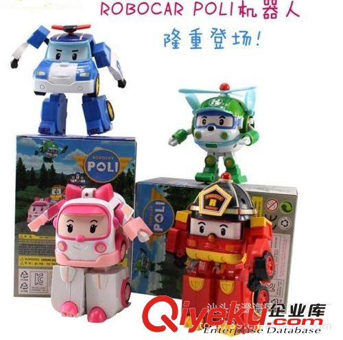 热销ROBOCAR POLI 变形机器人超能变形金刚 益智玩具 四款混装