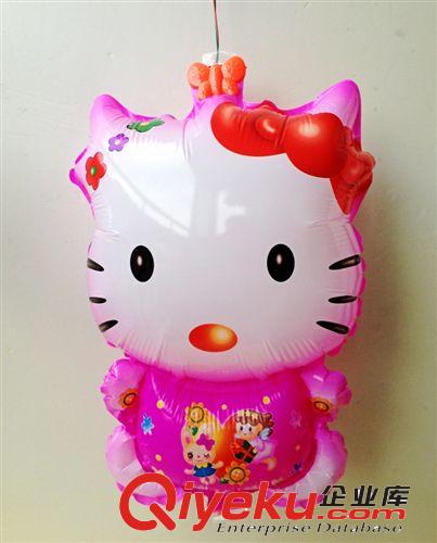 中秋节儿童卡通电子充气灯笼气球玩具带灯音乐Hello kitty礼物
