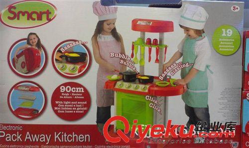 英国Smart过家家玩具儿童手提厨房可折叠式厨房声光效果豪华版