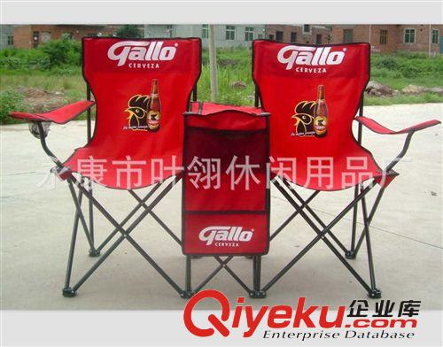 供应优质 双人椅子CH-016A沙滩折叠椅 双人情侣扶手野营椅 带冰包