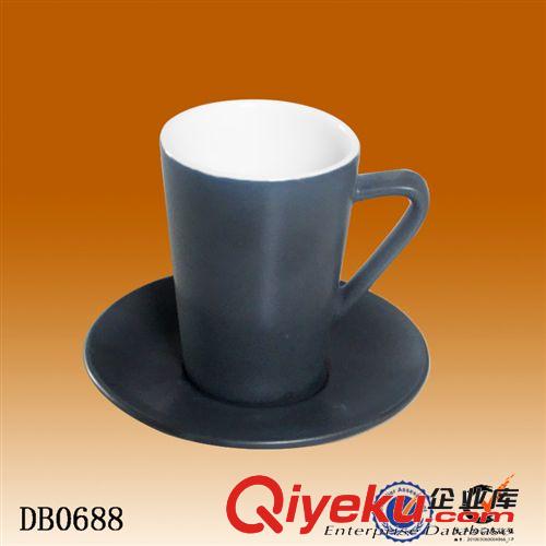 厂家直销杯碟 定制LOGO色釉杯碟 色釉陶瓷咖啡杯碟批发