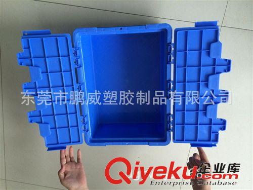 欧标可堆式物流箱/4315带盖物流箱/翻盖式物流箱
