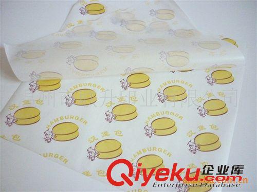 厂家直销防油汉堡包装纸 彩印饭团包装纸 一次性盘垫纸