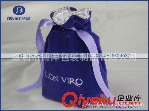 大量供应束口礼品绒布袋 品质保证 LOGO定制
