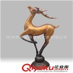 深圳新视界厂家供应 铸铜动物雕塑-梅花鹿雕塑 动物铜工艺品