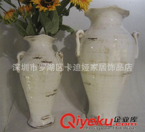 长期供应美式乡村落地陶瓷花瓶 窑变釉防旧陶瓷花瓶  陶瓷工艺品