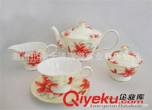 厂家直销-gd陶瓷咖啡具，15头茶具，强化骨瓷