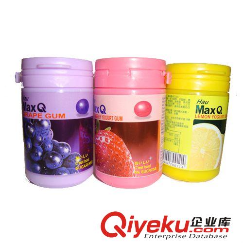 台湾统一MaxQ口香糖54.6g*96罐 草莓口味 木糖醇