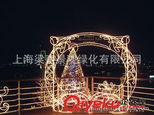 上海圣诞树厂家/3-30M户外防风装饰圣诞树/专业订做大型圣诞树