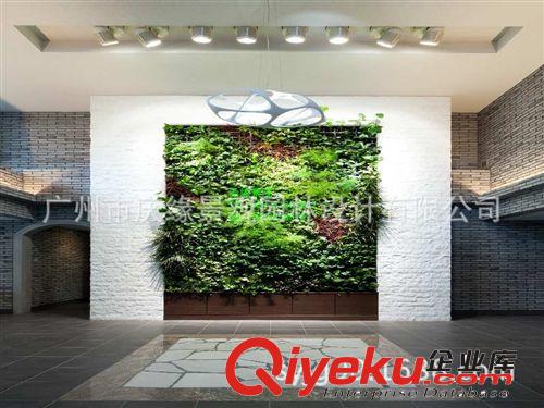 仿真花草背景墙 垂直绿化装饰工程植物墙  潮流室内人造植物花墙