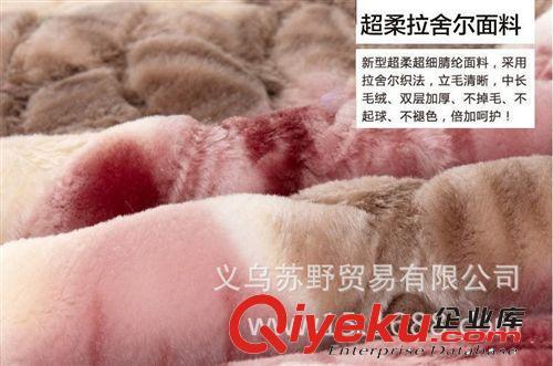 厂家直销一等3.5公斤压花外贸拉舍尔单双层毛毯毯子批发