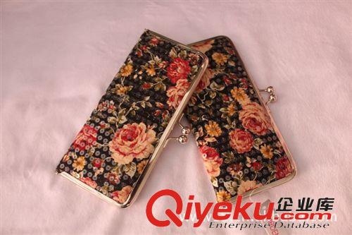 韩版女士长钱包时尚pu皮 皮夹 女式手拿包