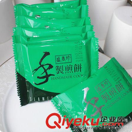 盛香珍手制煎饼（蓝绿藻）台湾休闲零食批发 大陆授权代理商