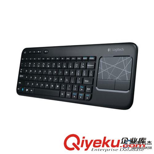 罗技（Logitech）无线触控式键盘 K400 黑色 触控版