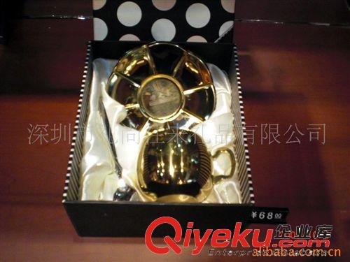 ［厂家直供］批发订制金色单身贵族咖啡杯 不锈钢咖啡杯套装 礼品
