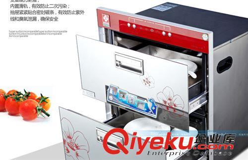 广州樱花 嵌入消毒柜 110L红外线高温消毒柜 超大容量 彩晶面板