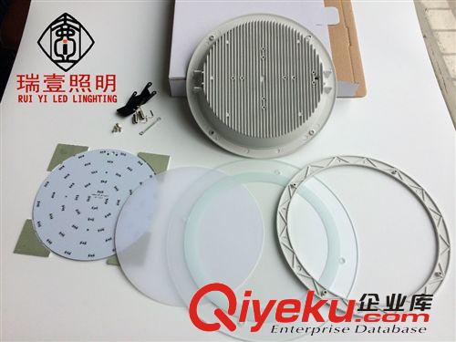 新款供应240mm玻璃灯外套件 LED玻璃面板灯空壳 套件 成品